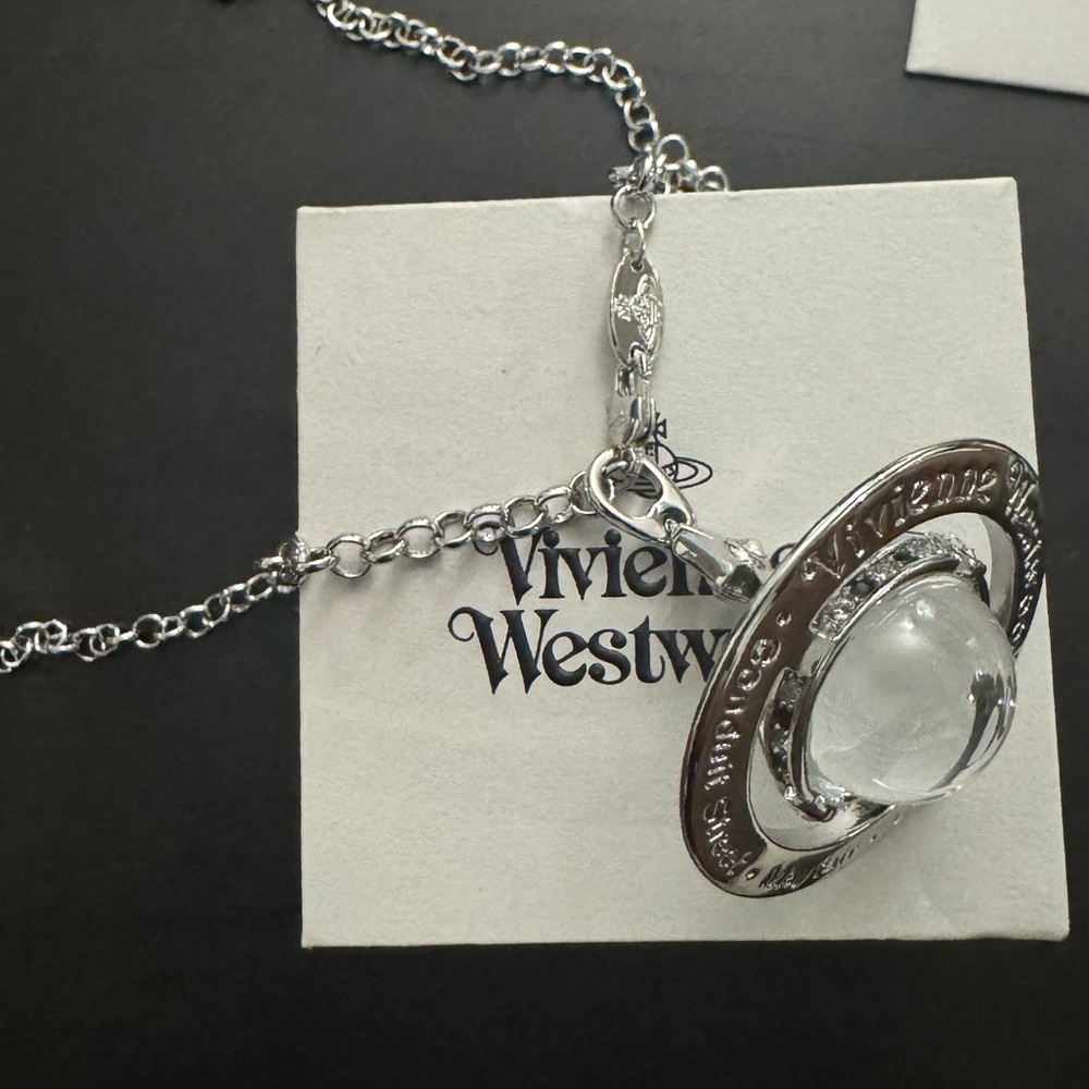 Vivienne Westwood large orb necklace in silver